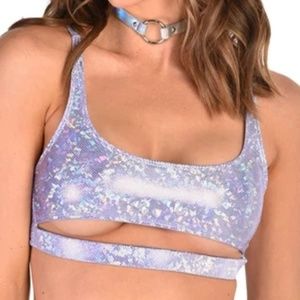 Rave Top Underboob Lavender Dreamz iHeartRaves